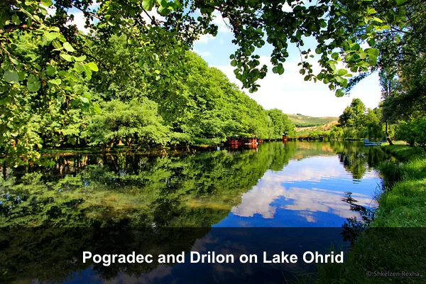 Pogradec and Drilon on Lake Ohrid