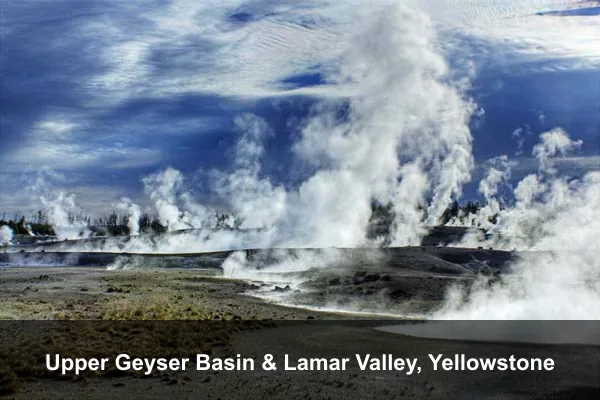 Upper Geyser Basin & Lamar Valley, Yellowstone