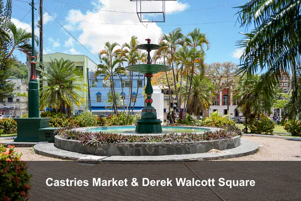 Castries Market & Derek Walcott Square