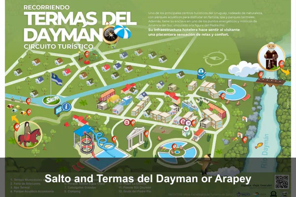 Salto and Termas del Dayman or Arapey